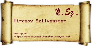 Mircsov Szilveszter névjegykártya
